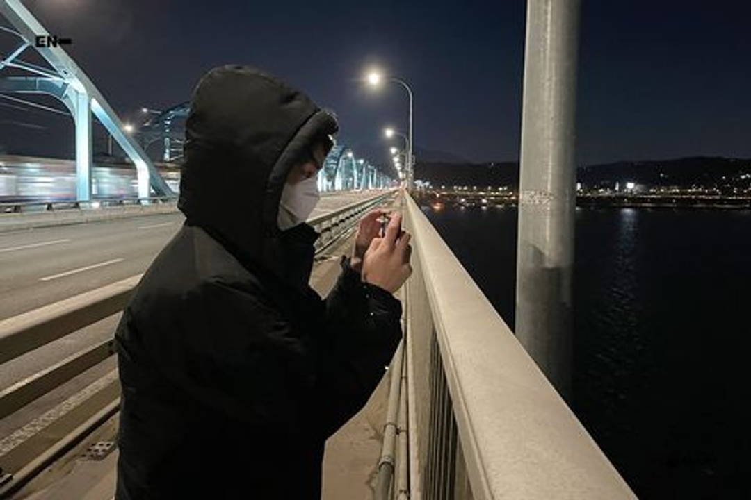 정원 Jungwon 마스크 남찍사 브이로그 한강 20220430 EN-loG
